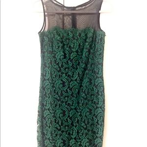 Tadashi Shoji Deep Emerald Lace Dress